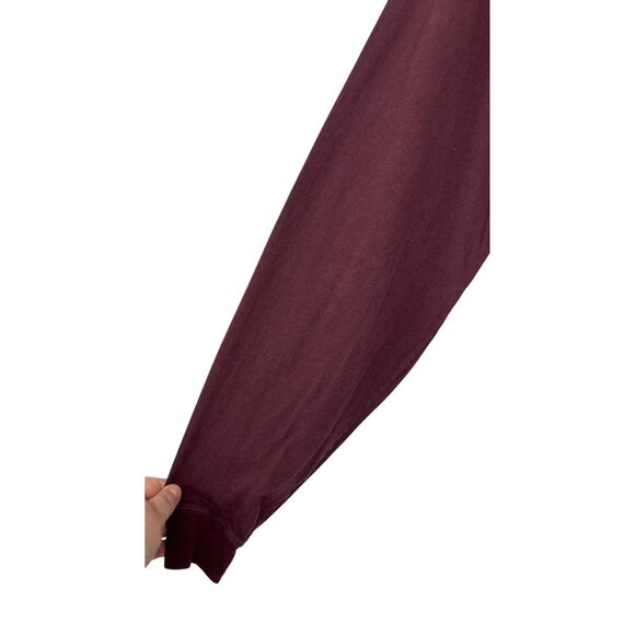 Carhartt Mens Loose Fit Long Sleeve Pocket T-Shirt Burgundy Size L Tall - Picture 3 of 8